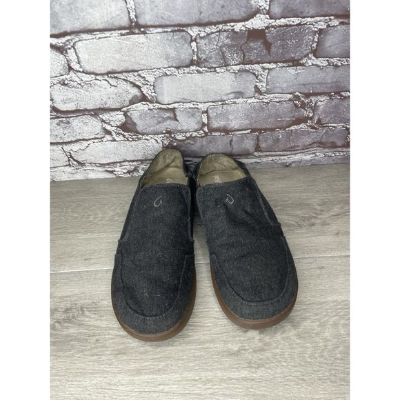 Olukai Wool Gray Wool Fabric Casual Slip On Casual Sneakers Men’s 11M US/44EU - Picture 2 of 16